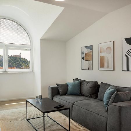 Luxe Penthouse With A Castle View Ljubljana Exteriör bild